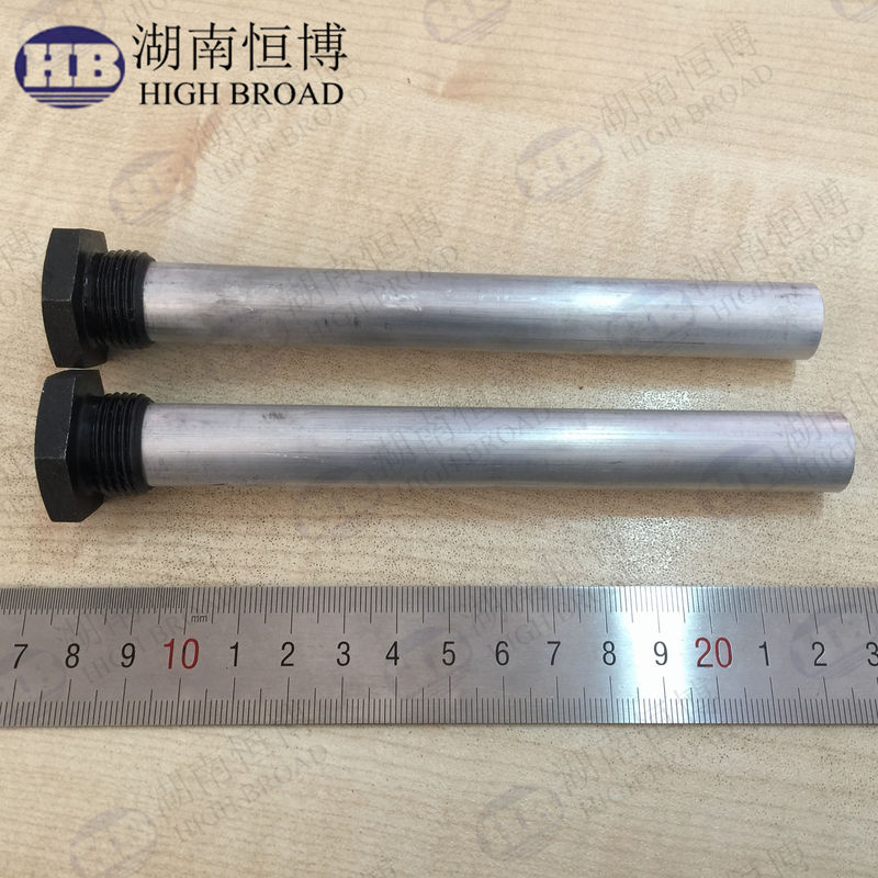 16mm Diameter 900mm Length Aluminum Alloy Flexible Link Anode Rod with 3/4 NPT Thread for Commercial Water Heaters