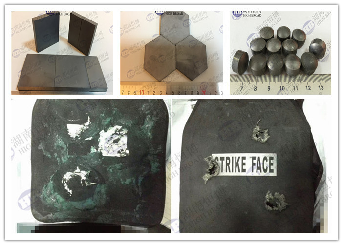 NIJ IV M2 AP Bulletproof Plates , Kevlar Ballistic SiC Silicon carbide body armor ceramic plate