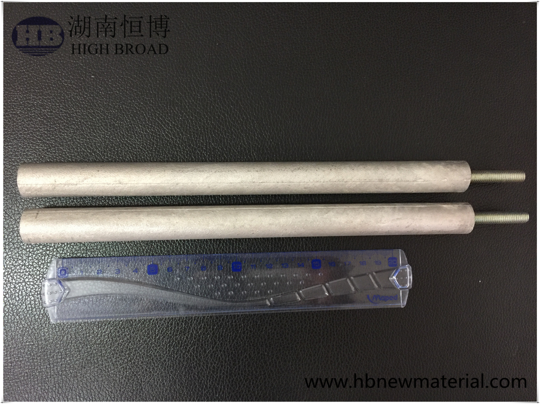 Magnesium / Zinc  anode rod for water tanks with threaded steel core M3 M6 M8