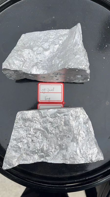 Magnesium Neodymium MgNd30 Master Alloy with 30% Neodymium Content for Precipitation Hardening and Solid Solution Strengthening