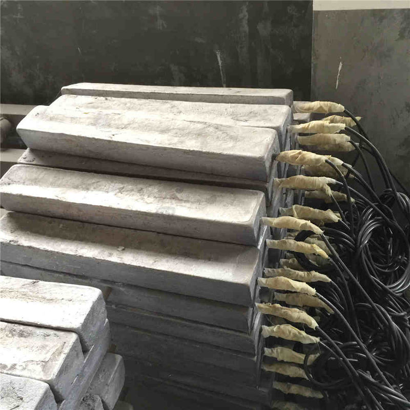 Silver Color Magnesium Condenser Anodes , Water Heater Anode Rods ISO Certified
