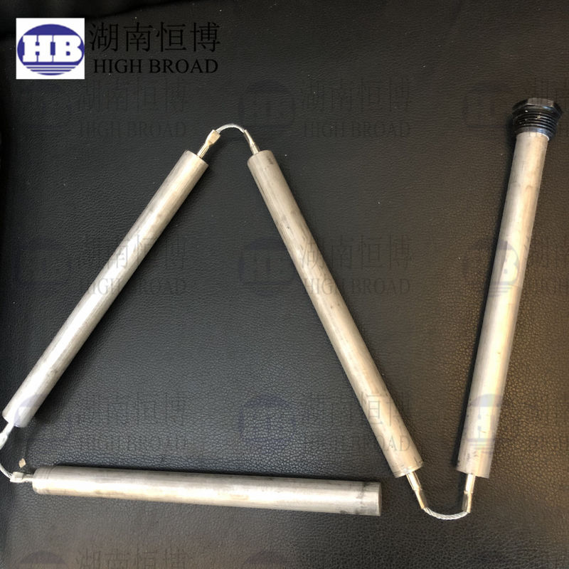 Twin Pack 3/4 Inch NPT Magnesium Water Heater Anode Rod 38 Inch Dual Replacement Set with Thread Tape