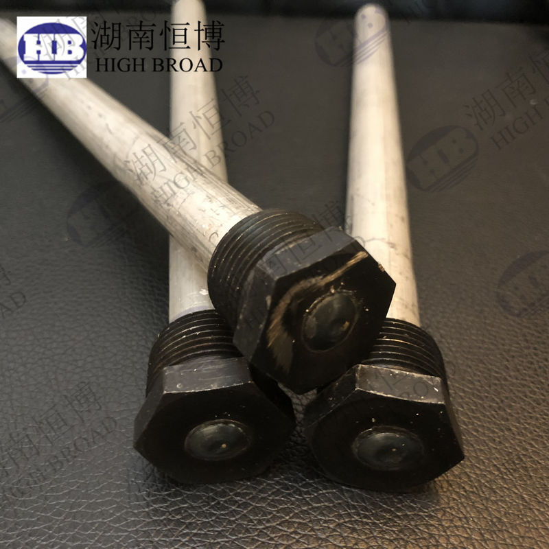 Extended Life 0.84 Inch Magnesium Water Heater Anode Rod 48 Inch for Large Capacity Commercial Residential Tanks