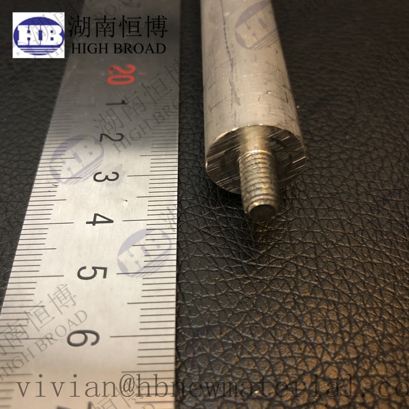 Cast Magnesium Anode Rod with 99.95% Purity for Commercial Boilers and Smooth Surface Anti-Corrosion Protection