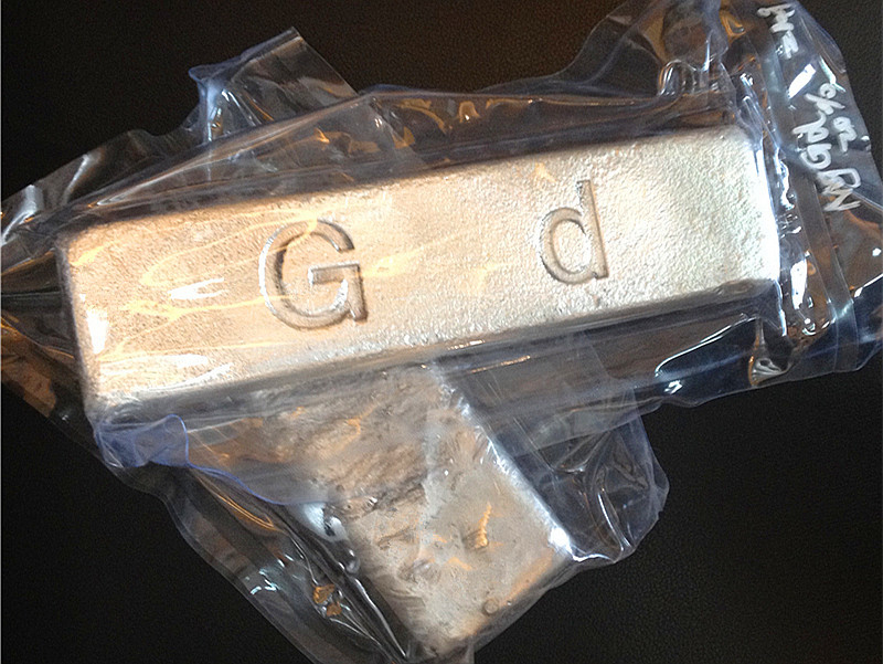 MgGd10 Magnesium Gadolinium Alloy Ingot To Adjust The Properties Of Metal