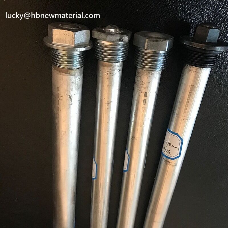 Diameter 9mm 11mm 16mm 19mm 21mm 26mm Customized Magnesium Anode Rods Smooth Surface Finish Designed for Corrosion Control