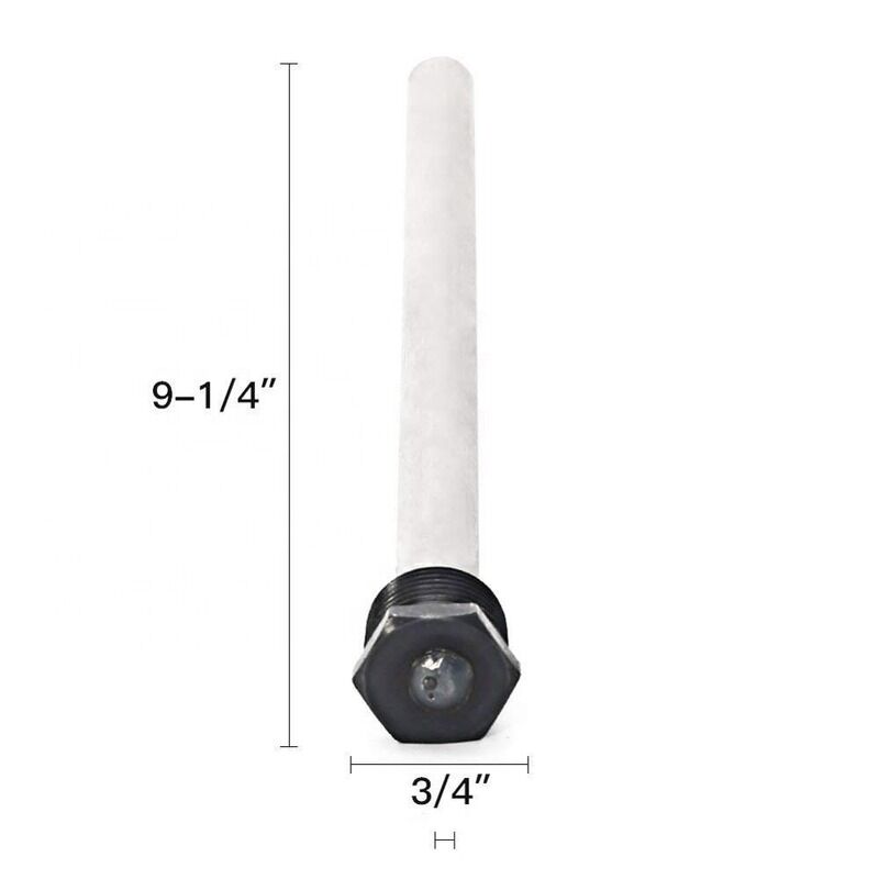 18mm Diameter 350mm Length Compact Combo Magnesium Anode Rod for Point-of-Use Heater Protection