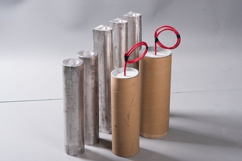 Prepackaged Sacrificial Anode Cathodic Protection , Aluminum Anode Rod For Water Heater